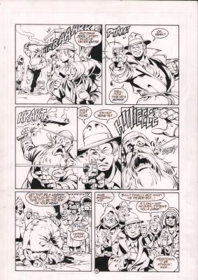 Mike Ploog | Sludge: Red X-Mas #1 P.18 - Shootout - 1994 | Anthony’s Comic Book Art