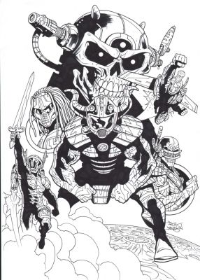 Paul Davidson – AstroBros – Nft whitepaper pinup | Berserker Art