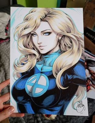Viktória Liki | Invisible Woman/Sue Storm sketch by Lictoria | Raremarq (Buy It Now)