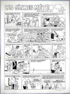 Météo - Gag En Une... | Météo - Gag en une planche originale : " Les signes... | Farrando