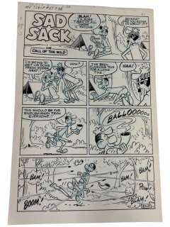 Sad Sack Comics Original Storyboard Production Comic Art | Los Angeles Estate Auction