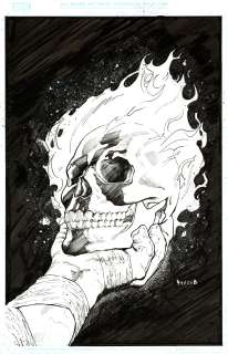 Hake's - GHOST RIDER VOL. 3 #19 COMIC PAGE ORIGINAL ART BY MARK TEXEIRA.