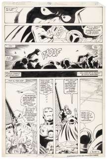 Original GEORGE PEREZ Art * AVENGERS #196 * 1980 * TASKMASTER | PBA Galleries