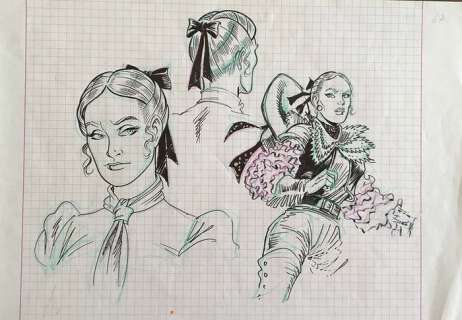 Tex "La valle del terrore" - Magnus - original sketch - Page volante - EO - (1996) | Catawiki