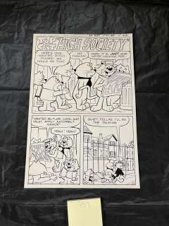 Top Cat Original Comic Art Splash Page | misc / divers