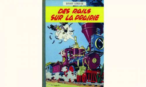 Éditions DUPUIS Â«Â LUCKY LUKEÂ Â». Album n°9. . Â« Des Rails sur la Prair | Tessier Sarrou