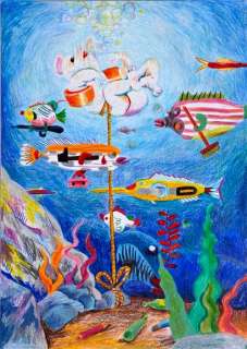 Gleason, Emilie (199... | 20. GLEASON, Emilie (née en 1992) La plongée. Crayon... | Coutau Bégarie