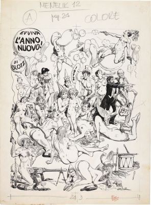 Guido Buzzelli - Lot #813 - Evviva l‘anno nuovo