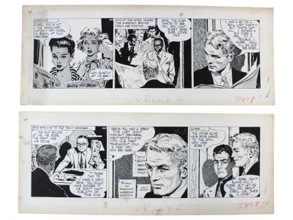 David Wright, Carol Day (3) Comic Daily Strips | Weiss Auctions