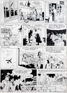 Macherot | Clifton, planche n°12 Ã  l’encre de Chine de l’é… | Banque Dessinée