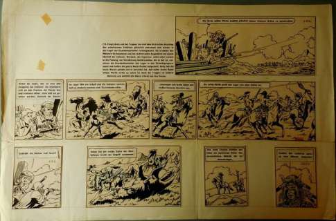 Bessy - Originele pagina - Het stalen ros (Nr. 5) - Page volante - Ã  l’encre - (1955) | Catawiki