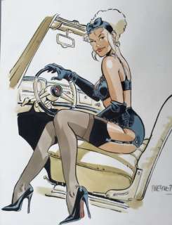 Meynet, Félix - Dessin original couleurs directes - Pin-Up | Catawiki