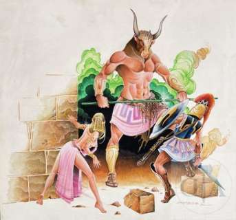 Crisse/Dessin original illustrant une scène mythologique… | Dagoty