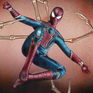 Spiderman - Avengers: Infinity War - Original Painting - Diego Septiembre - EO | Catawiki