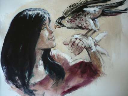 Follet, René - Original art in colour - Shelena | Catawiki