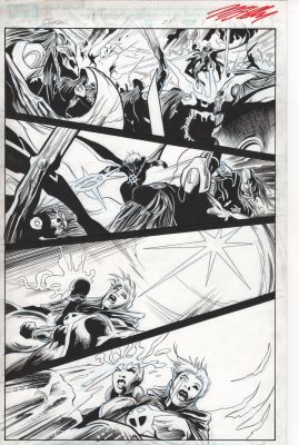 Mike Lilly, Bob Almond, Christos Gage | Annihilation: Conquest - Quasar 1 P21 By Mike Lilly & Bob Almond. Marvel 2011. Death of the Cotati! | ComicArtFans Classifieds