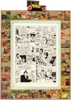 PAUL REINMAN GOLDEN AGE "GREEN LANTERN" COMIC PAGE ORIGINAL ART CUSTOM FRAMED DISPLAY. | Hake’s