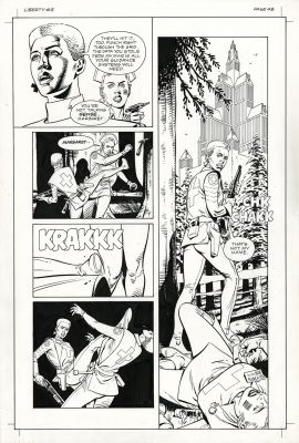 Dave Gibbons, Frank Miller | Martha Washington - Give Me Liberty - #3 Pg 48 - Dave Gibbons / Frank Miller | ComicArtFans Classifieds