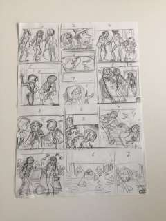 De Kiekeboes - Originele kwarto schets Mona de musical  - (2002) | Catawiki