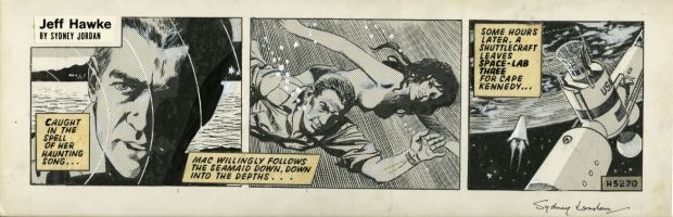 Sydney Jordan | Sydney Jordan - Jeff Hawke Daily H5270 - Some Day I’ll Find You | ComicArtFans Classifieds