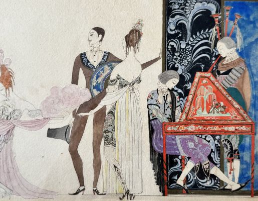 Kay Nielsen, Kay Rasmus Nielsen | Dandy Costume Designs For Scaramouche | ComicArtFans Classifieds