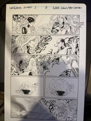 Greg Land, Jay Leisten | Original X-Men Issue 1 Page 8 Phoenix / Jean Grey | ComicArtFans Classifieds