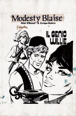 Nevio Zeccara | Zeccara - Modesty Blaise #19 Il Genio Willie Cover (Camillo Conti Publisher) | ComicArtFans Classifieds