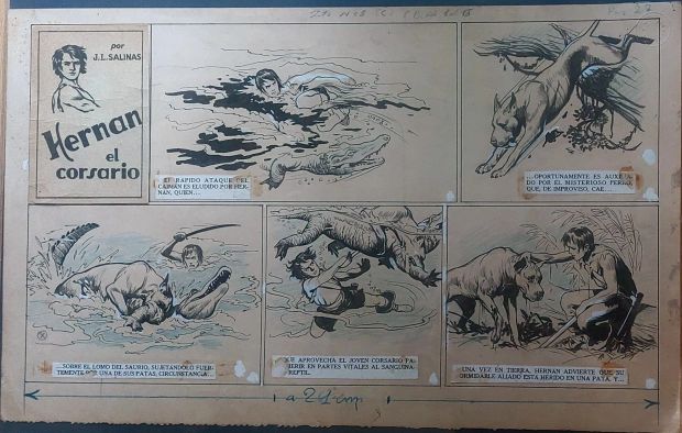 Jose Luis Salinas | Jose Luis Salinas : Hernan El Corsario (1937) | ComicArtFans Classifieds