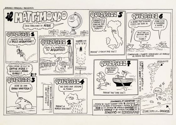 Lot 10 - Carnevali Adriano - "Il Mattamondo ", anni ’80 | Urania Casa d’Aste