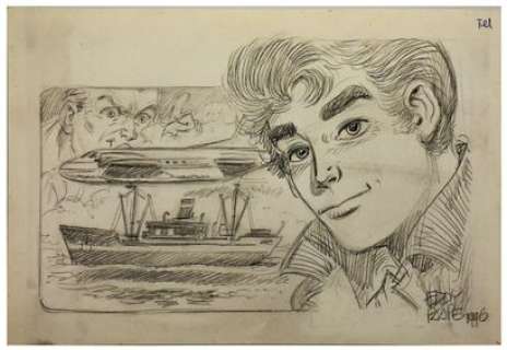 Eddy Paape (1920-2012)... | Eddy Paape (1920-2012) - 1 dessin préparatoire de la... | Arthema Auction