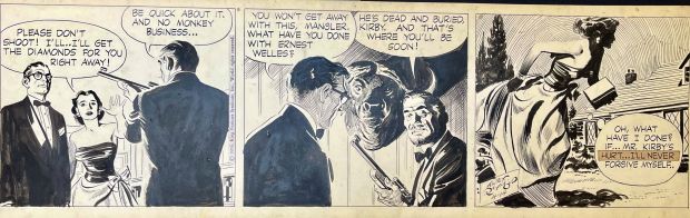 Alex Raymond | Alex Raymond Rip Kirby Daily 14 Avril 1956 | ComicArtFans Classifieds