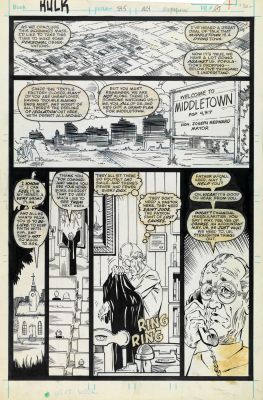 McFarlane Todd - "Incredible Hulk - Closing Curtain", 1988 | Urania Casa d’Aste