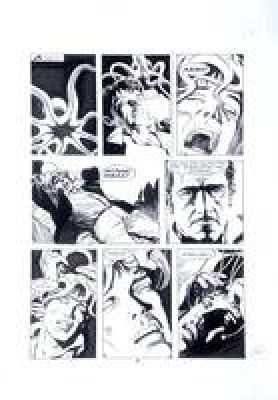 Giovanni Freghieri | Original page for Dylan Dog. Cm. 33x48. Ink on board. Code 2270. | Segni e Disegni