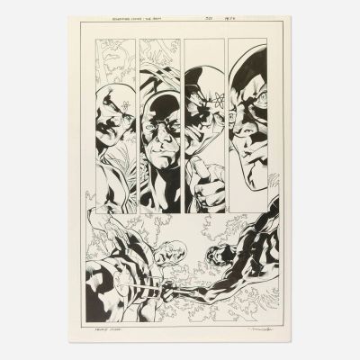 Mahmud A. Asrar and John Dell, Adventure Comics: The Atom #520 Story Page 26 Original Art | Landry Pop Auctions