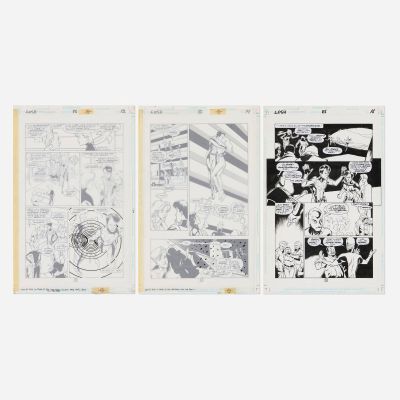 Lot 251 - Lee Moder and Ron Boyd, Legion of Super-Heroes #86 Story Pages 12, 14, and 16 Original Art | Landry Pop Auctions