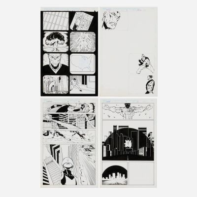 Lot 325 - Gustavo Vazquez and Bud LaRosa, Sunfire and Big Hero 6 #3 Story Pages 11, 16, and 20 Original Art | Landry Pop Auctions