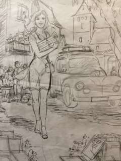 Affiche Festival Cajarc - Crayonné original - (2014) | Catawiki