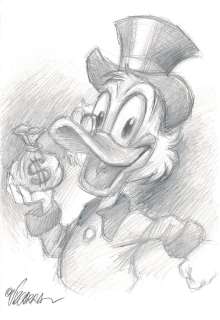 Happy Uncle Scrooge - Original Drawing - Joan Vizcarra  - EO | Catawiki