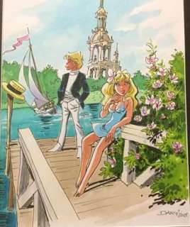 Olivier Rameau & Colombe - Dessin original en couleurs (2018) | Catawiki