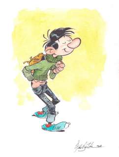 Federico Bertolucci | Gaston Lagaffe - hommage a Franquin | 2DGalleries