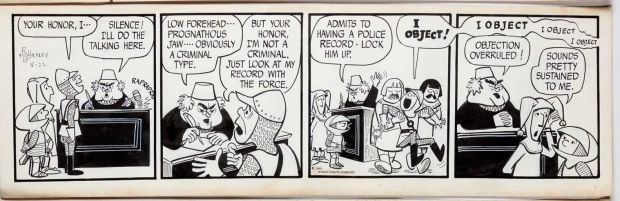 Sir Bagby Rick Hackney and Bill Hackney Original Ink Daily Comic Strip Art Signed BB02 | Charles Scott Gallery