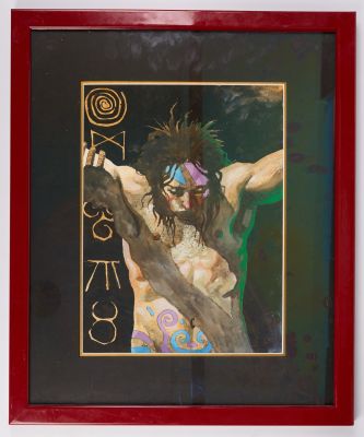 Lot 274 - Dom Reardon Original Artwork of 2000 AD of Sl?ine Framed (1997)
