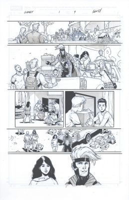 Robert Gill | Gambit: Wanted #1, Page 9 | Geoff M Art Sales