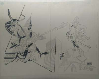 Spider-Man - Double Splash Commission - Page volante - EO | Catawiki