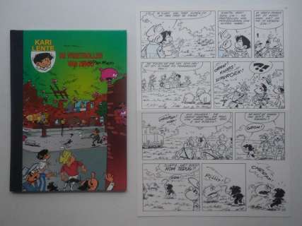 Mau, Bob | Original page (p.16) + album  - Kari Lente 43  - De vreetbollen van Zingo  - hc with cloth spine  - 1st edition  - (2010) | Catawiki