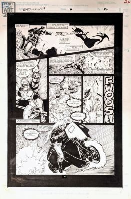 Ghost Rider (1990) #6 Pg. 20 by Javier Saltares & Mark Texeira 13x19