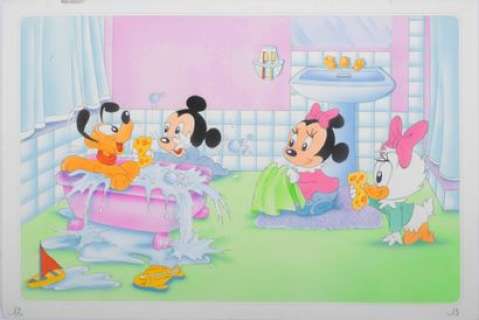 Studio Disney | Dessin original couleurs, ’’Les Aventures de Bébé Pluto’’,... | Stanley’s Auction
