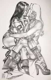  - Birds of Prey - Gene Espy - Original Art Drawing - Page volante - Art original - (2007) 