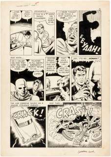 "THUNDER AGENTS" #19 COMIC BOOK PAGE ART BY DAN ADKINS.