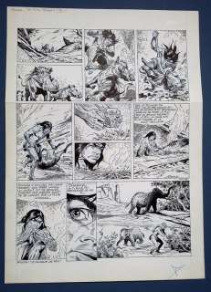 Aidans, Édouard - Planche originale (p.19) - Tounga - La piste perdue - (1983) | Catawiki